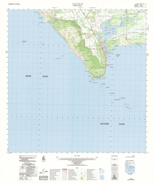 1929-3 Leeuwin 1:50k Topographic Map