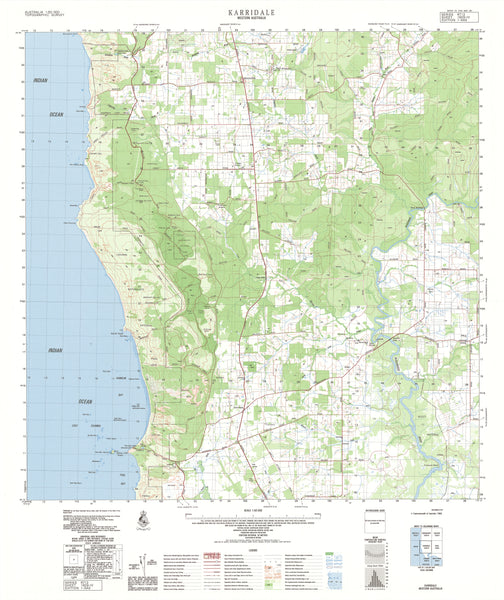 1929-4 Karridale 1:50k Topographic Map