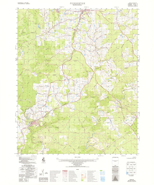 2129-3 Pemberton 1:50k Topographic Map
