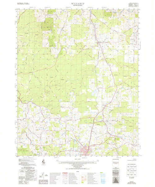 2129-4 Wilgarup 1:50k Topographic Map