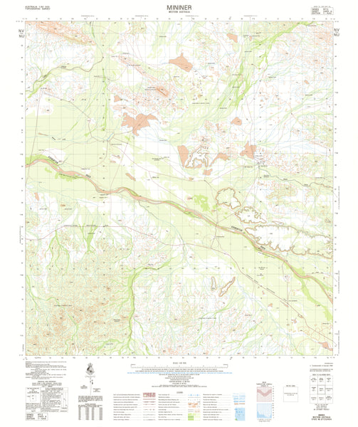 2450-4 Mininer 1:50k Topographic Map
