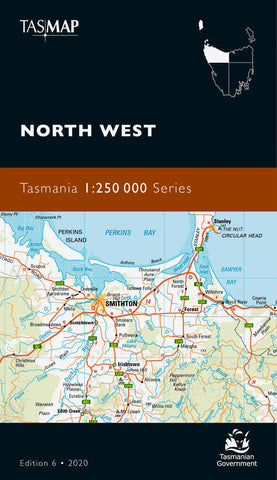 Tasmania North West Tasmap Map
