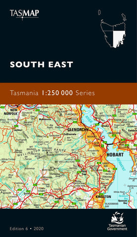 Tasmania South East Tasmap Map