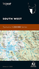 Tasmania South West Tasmap Map