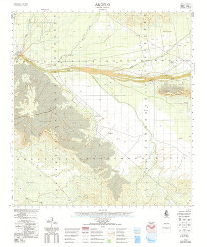 2550-1 Angelo 1:50k Topographic Map