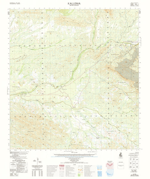 2550-4 Kallenia 1:50k Topographic Map