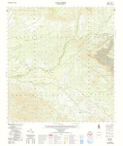2550-4 Kallenia 1:50k Topographic Map