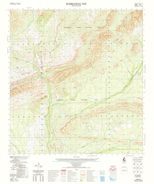 2551-4 Bubbawalyee 1:50k Topographic Map