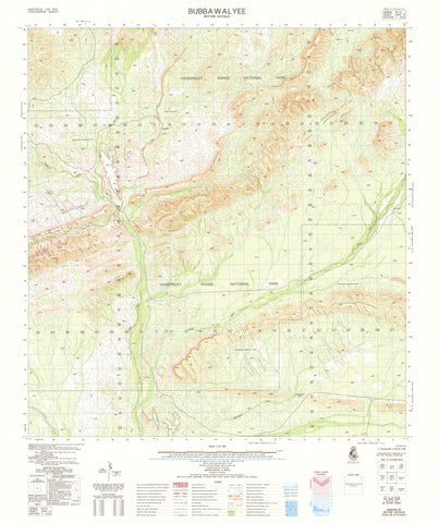 2551-4 Bubbawalyee 1:50k Topographic Map