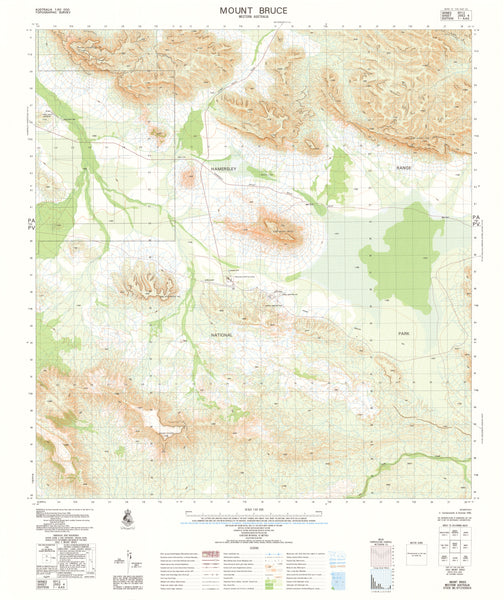 2552-4 Mount Bruce 1:50k Topographic Map