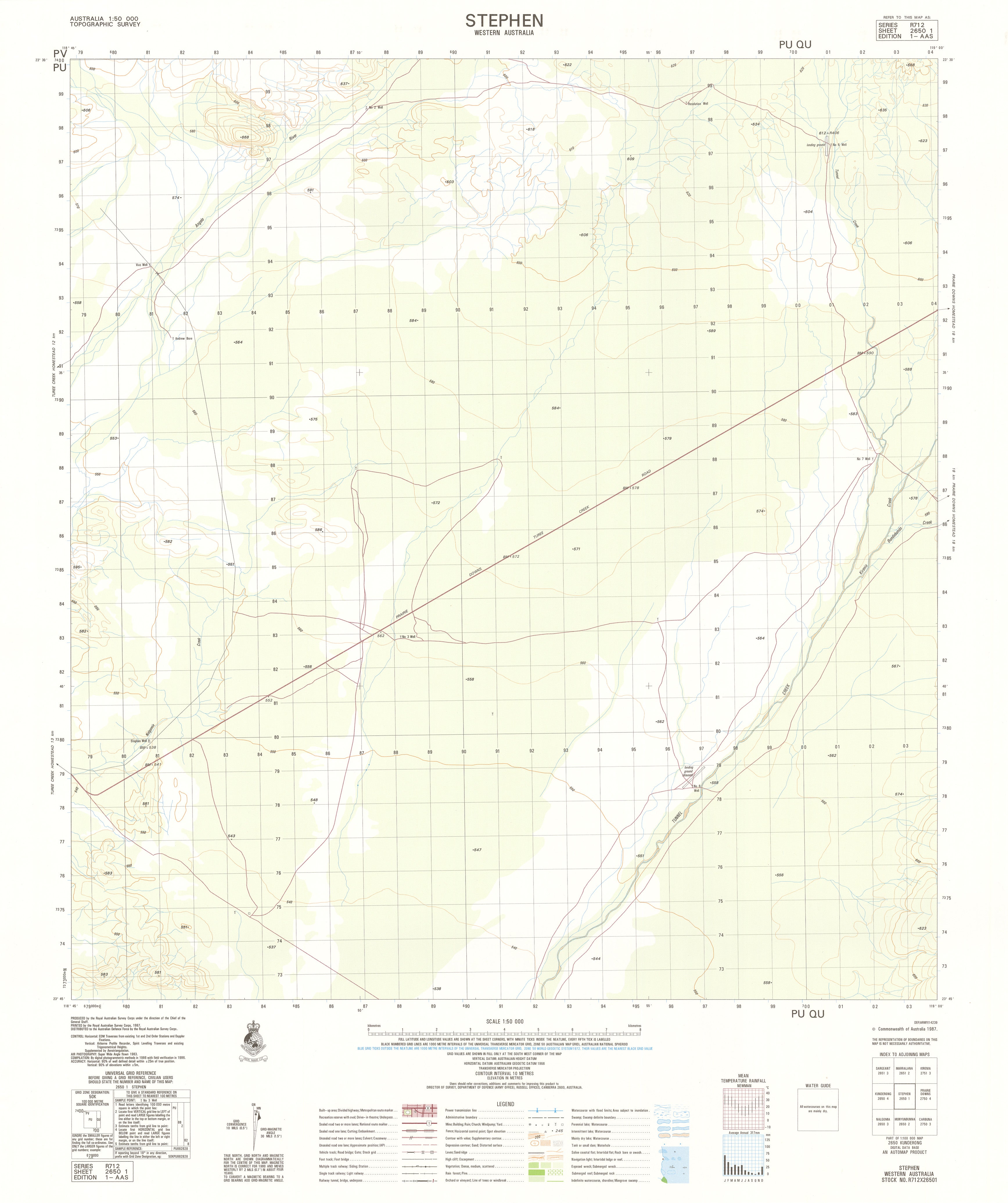 Stephen Kerr Map 2650-1 Stephen 1:50k Topographic Map | Mapworld