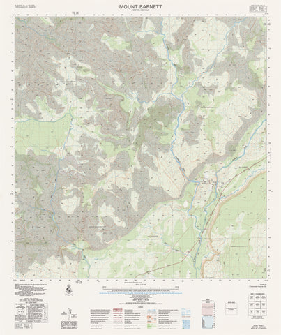 4064-1 Mount Barnett 1:50k Topographic Map