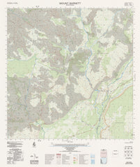 4064-1 Mount Barnett 1:50k Topographic Map