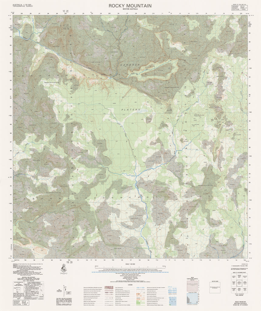 Topigraphical Map Rome Ga 4065-2 Rocky Mountain 1:50k Topographic Map | Mapworld