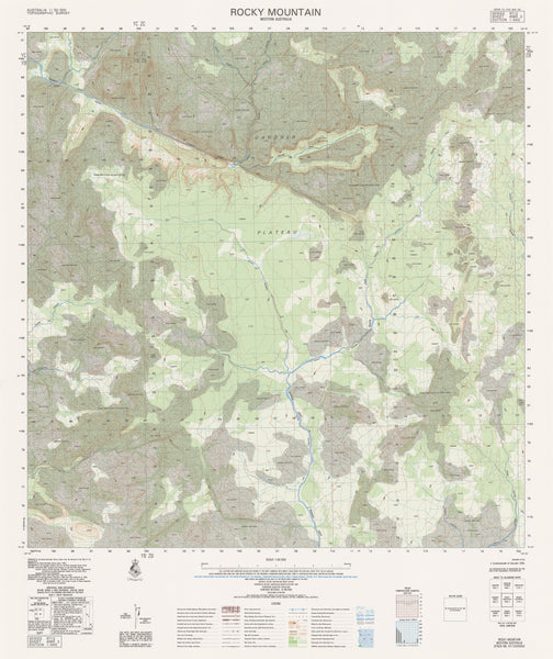 4065-2 Rocky Mountain 1:50k Topographic Map