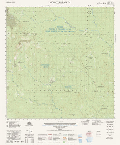 4165-3 Mount Elizabeth 1:50k Topographic Map