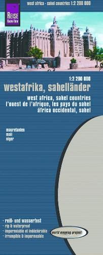 West Africa Saharan Countries Folded Map Reise