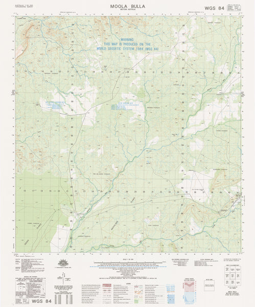 4361-1 Moola Bulla 1:50k Topographic Map