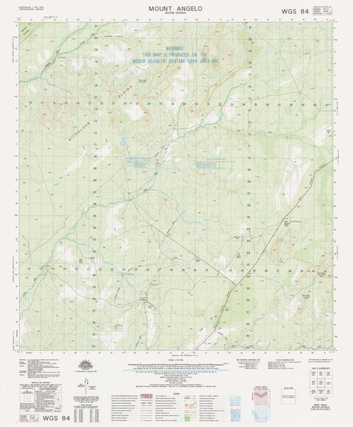 4361-2 Mount Angelo 1:50k Topographic Map