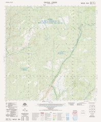 4361-3 Gidgia Creek 1:50k Topographic Map