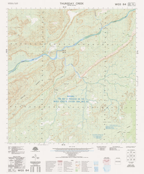 4361-4 Thursday Creek 1:50k Topographic Map
