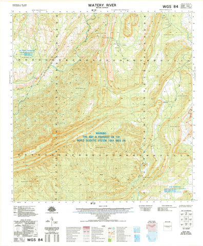 4362-3 Watery River 1:50k Topographic Map