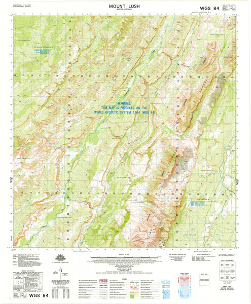 4363-1 Mount Lush 1:50k Topographic Map