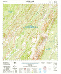 4363-1 Mount Lush 1:50k Topographic Map