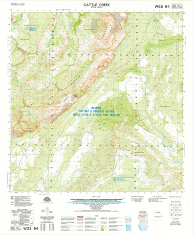 4363-2 Cattle Creek 1:50k Topographic Map