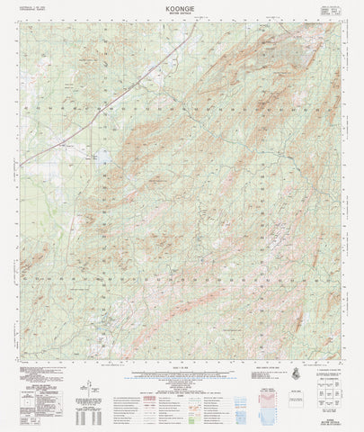 4461-3 Koongie 1:50k Topographic Map