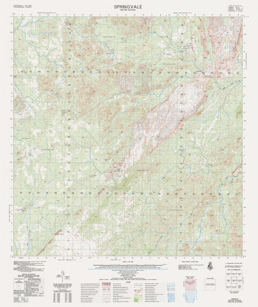 4462-3 Springvale 1:50k Topographic Map