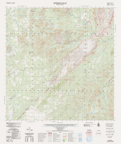 4462-3 Springvale 1:50k Topographic Map | Mapworld