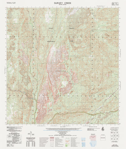 4463-2 Survey Creek 1:50k Topographic Map | Mapworld