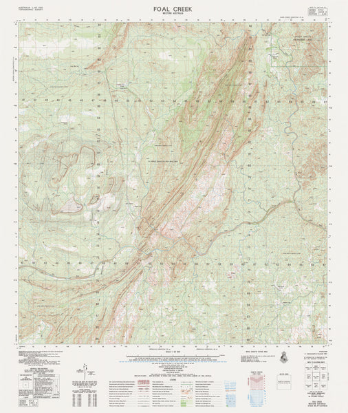 4463-3 Foal Creek 1:50k Topographic Map