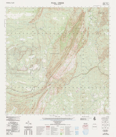 4463-3 Foal Creek 1:50k Topographic Map | Mapworld