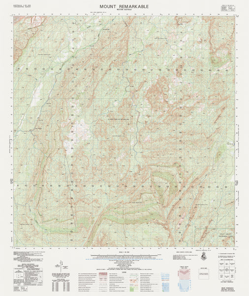 4463-4 Mount Remarkable 1:50k Topographic Map