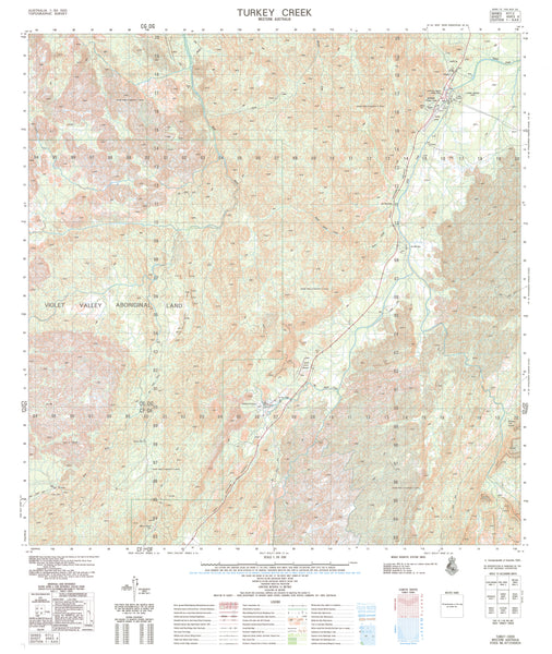 4563-4 Turkey Creek 1:50k Topographic Map | Mapworld