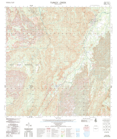 4563-4 Turkey Creek 1:50k Topographic Map | Mapworld
