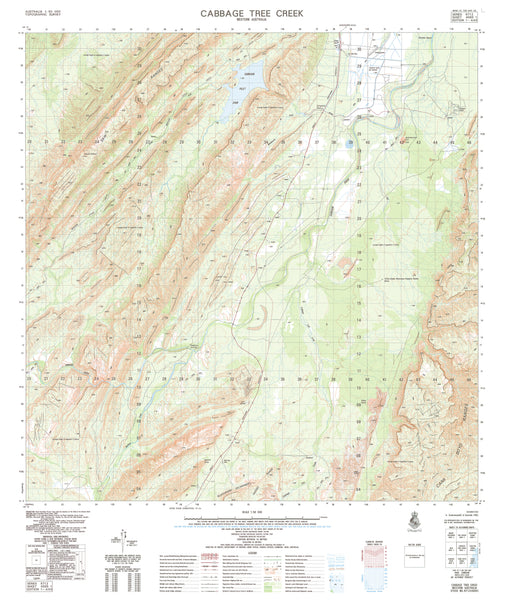 4565-1 Cabbage Tree Creek 1:50k Topographic Map | Mapworld