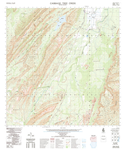 4565-1 Cabbage Tree Creek 1:50k Topographic Map | Mapworld
