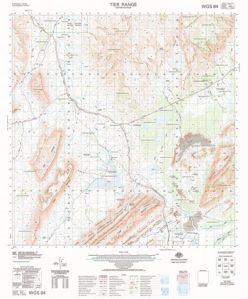 4566-2 Tier Range 1:50k Topographic Map | Mapworld