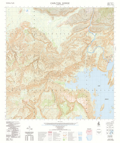 4665-4 Carlton Gorge 1:50k Topographic Map | Mapworld