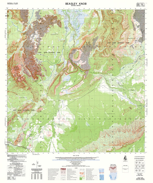 4766-3 Beasley Knob 1:50k Topographic Map | Mapworld