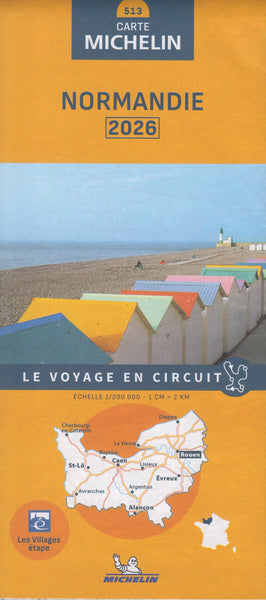 France Normandy 513 Michelin Map