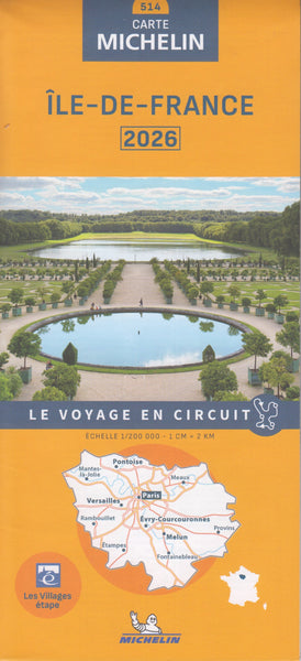 France Paris & Île-de-France Michelin Map 514