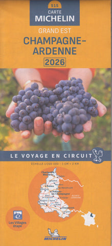 France Champagne - Ardennes 515 Map – Michelin | Mapworld