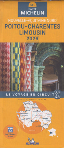 France Poitou-Charentes 521 Map – France – Michelin | Mapworld