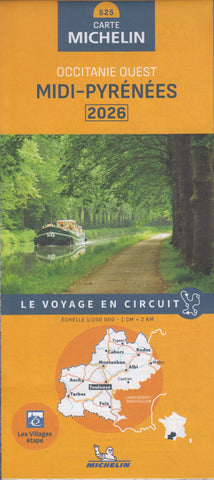 France Midi-Pyrenees 525 Map – France – Michelin | Mapworld