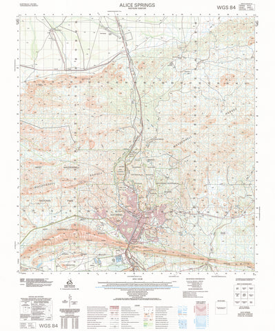 5650-1 Alice Springs 1:50k Topographic Map | Mapworld