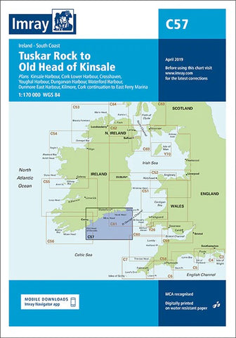 Tuskar Rock to Old Head of Kinsale Imray Chart